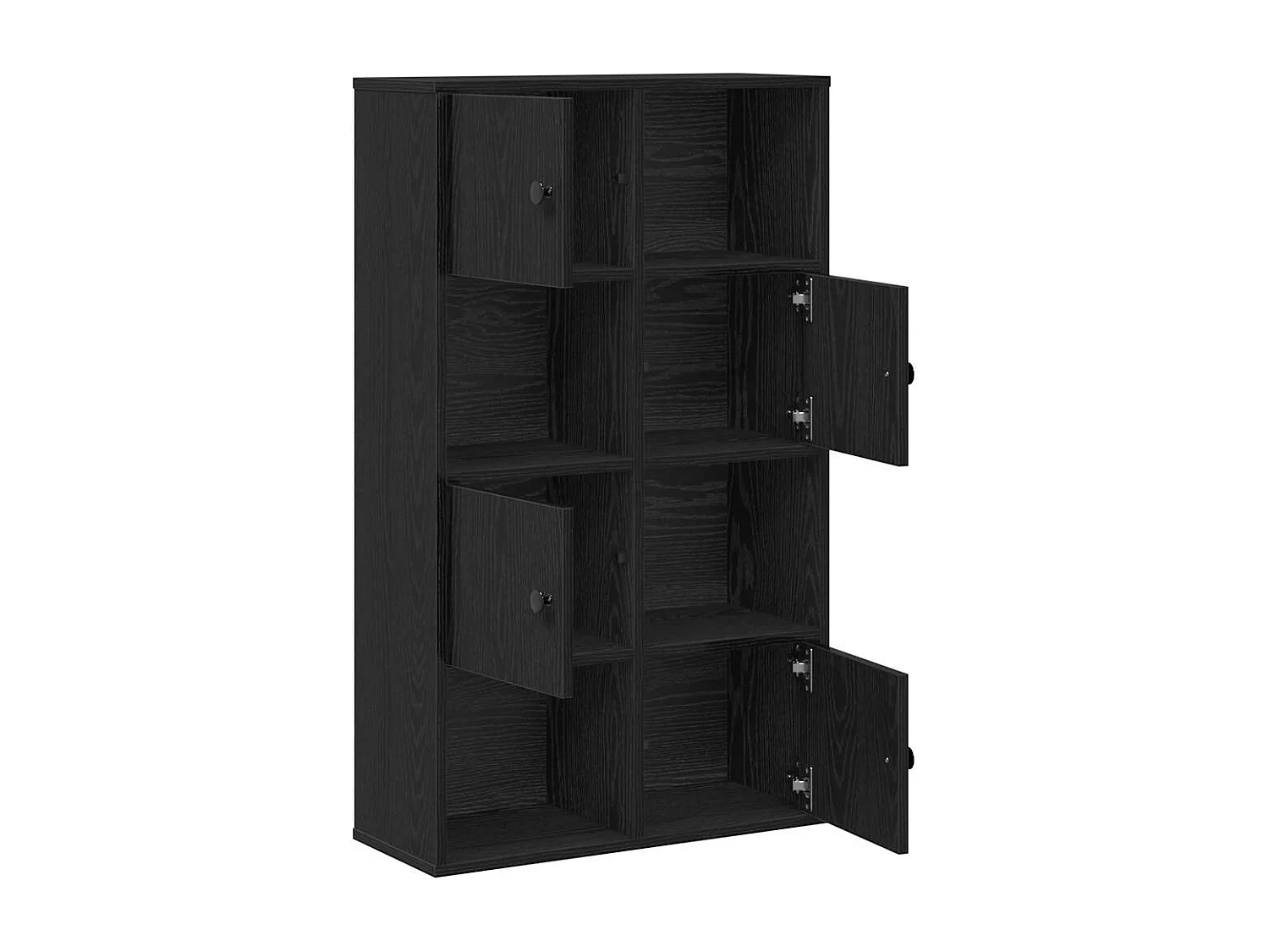 Bibliothèque chêne noir 60x24x101,5 cm bois d'ingénierie
