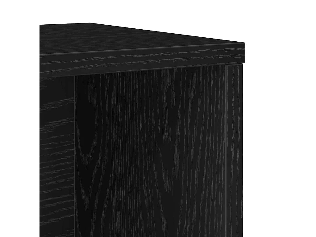Bibliothèque chêne noir 60x24x101,5 cm bois d'ingénierie