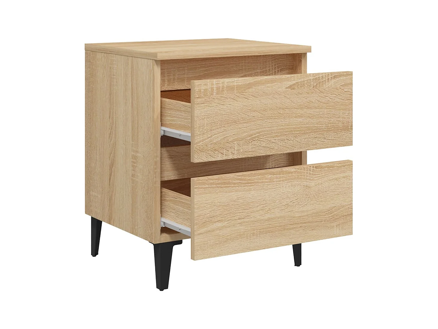 Comodino in rovere Sonoma 40x35x50 cm in legno ingegnerizzato