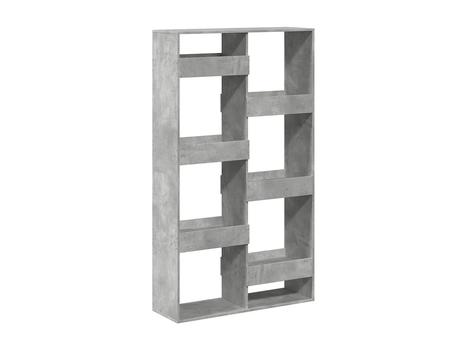 Betongrijze boekenkast 100x33x175 cm bewerkt hout