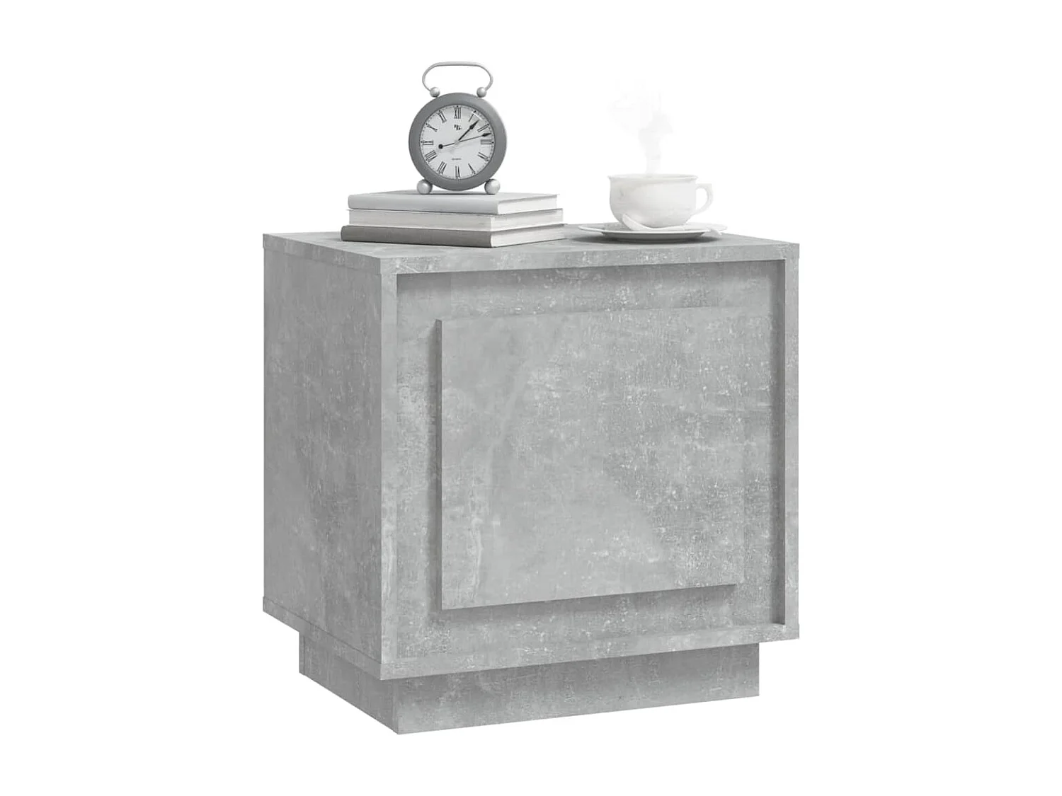 Comodini 2 pezzi grigio cemento 44x35x45 cm in legno ingegnerizzato