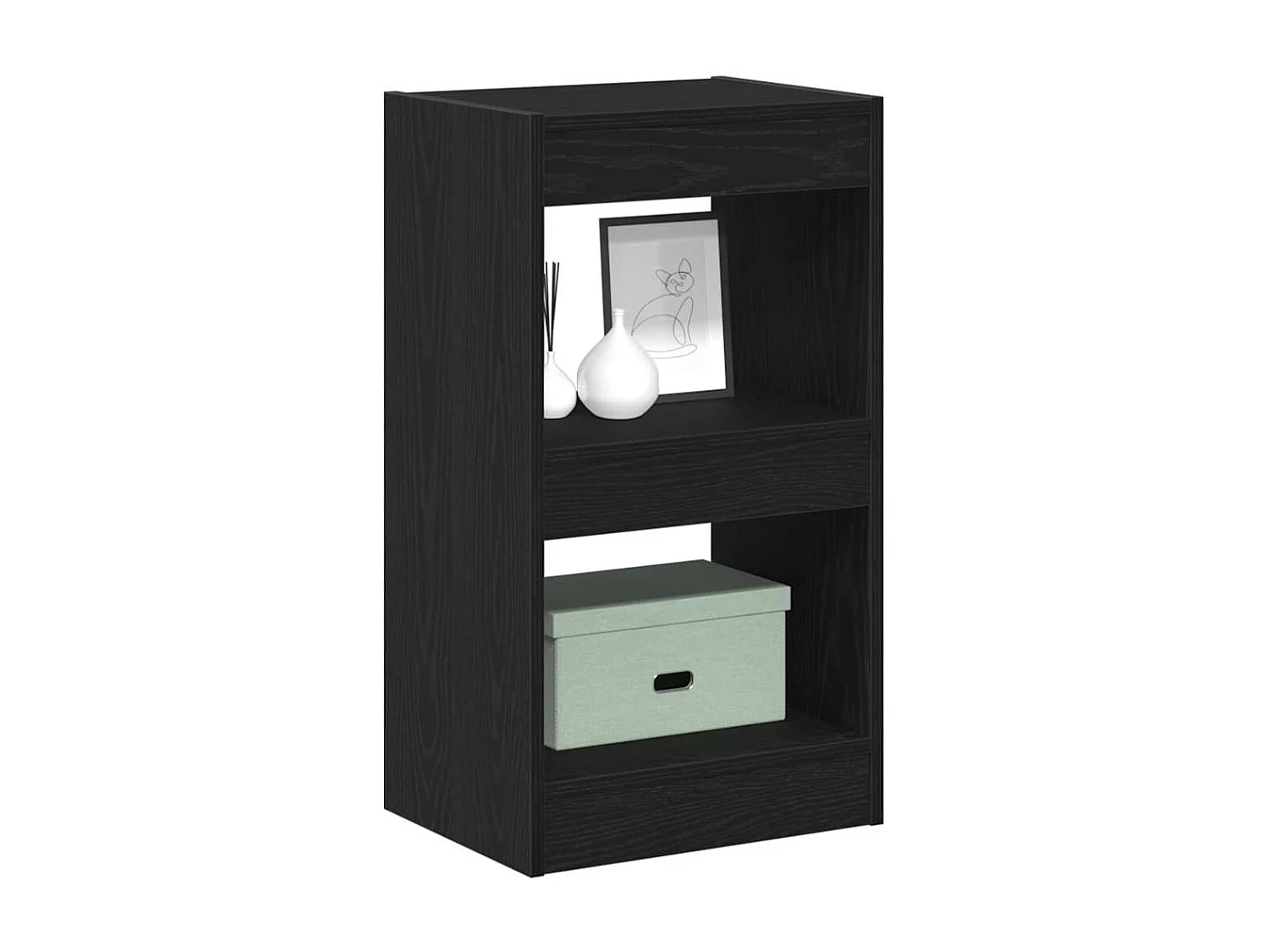 Bibliothèque/Séparateur de pièce Chêne noir 40x30x71,5 cm