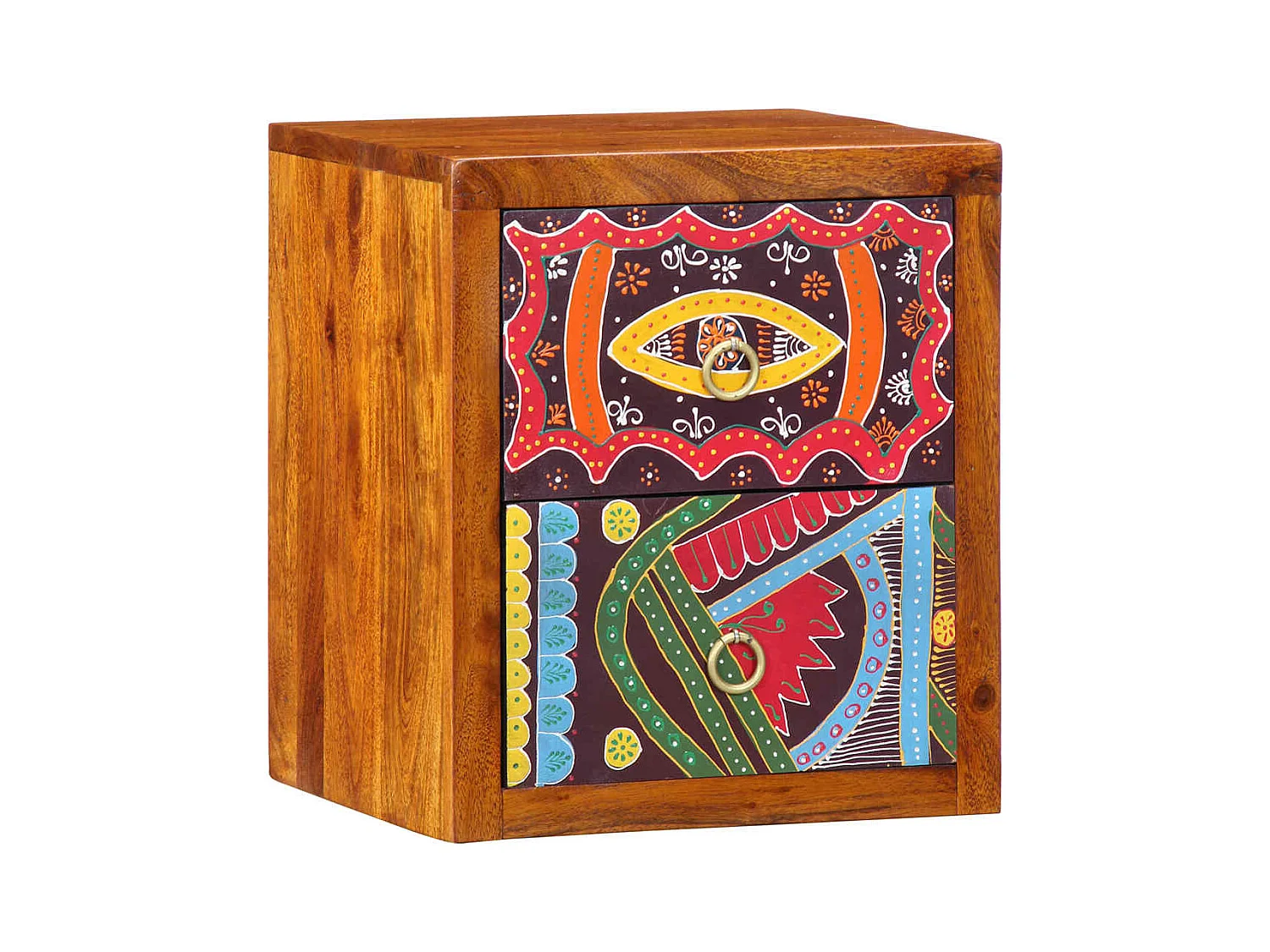 Table de chevet 35x30x40 cm Bois massif Acacia