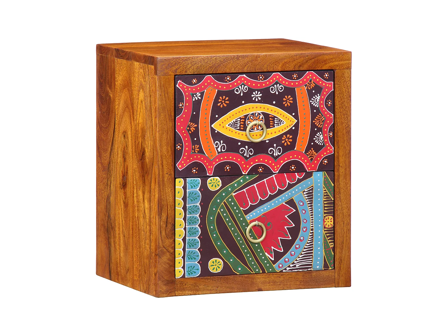 Table de chevet 35x30x40 cm Bois massif Acacia