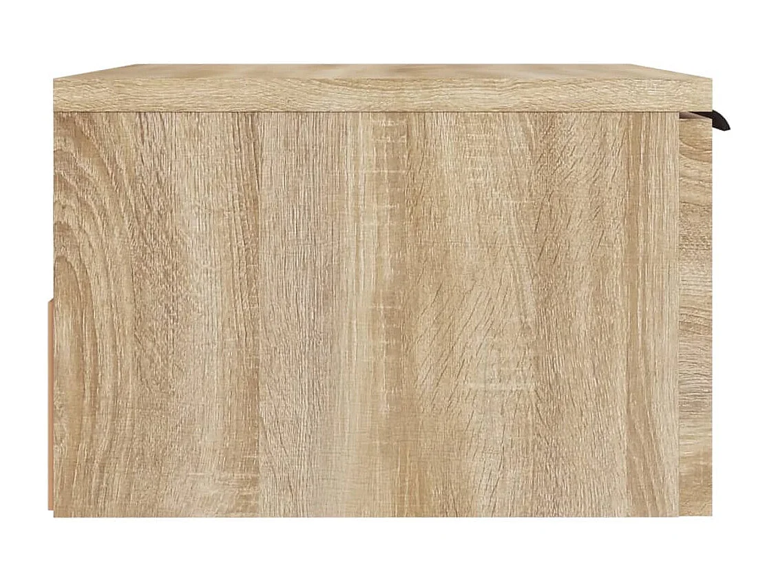 Table de chevet murale Chêne sonoma 34x30x20 cm