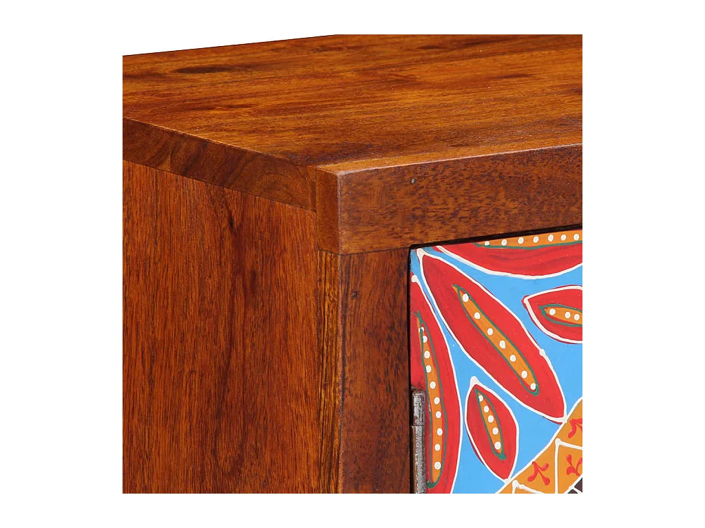 Table de chevet 2 pcs 40x30x45 cm bois d'acacia massif