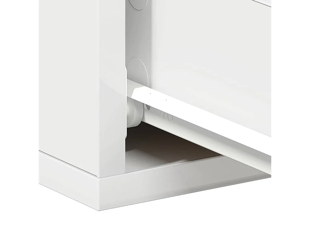 Comodino sospeso bianco 40x30x15 cm in legno ingegnerizzato