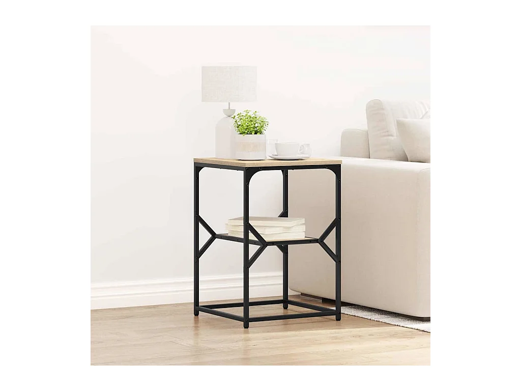 Table d'appoint en chêne Sonoma 41x40x60 cm en bois reconstitué