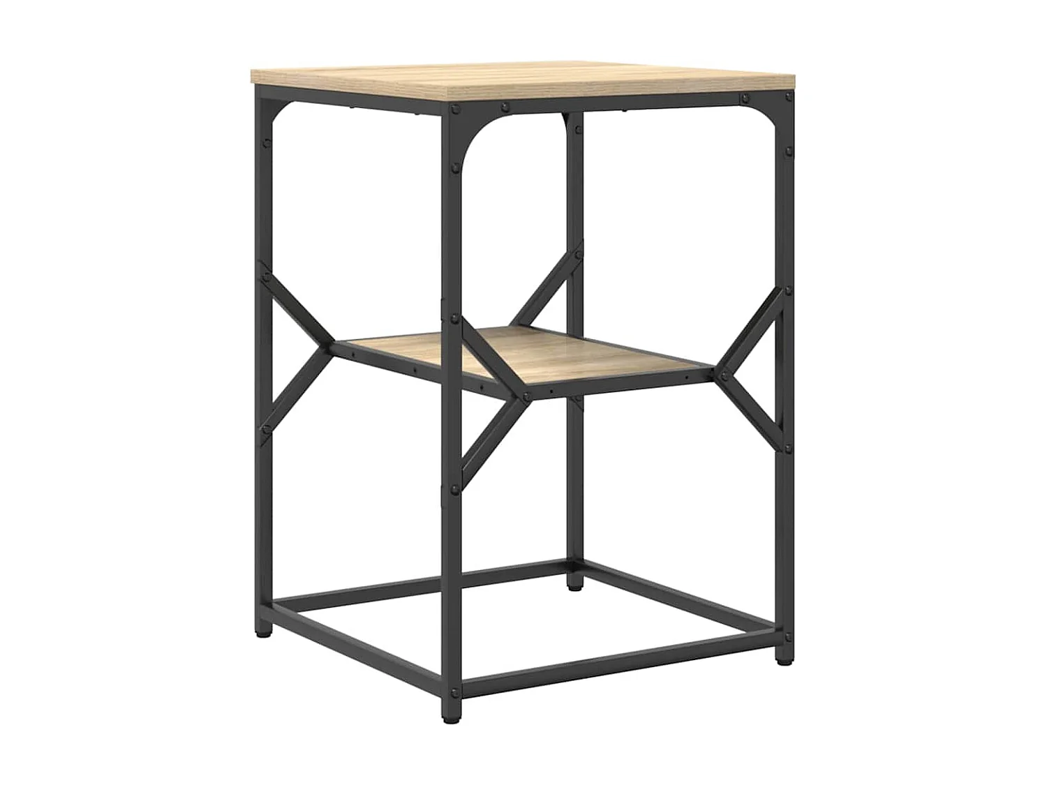 Table d'appoint en chêne Sonoma 41x40x60 cm en bois reconstitué