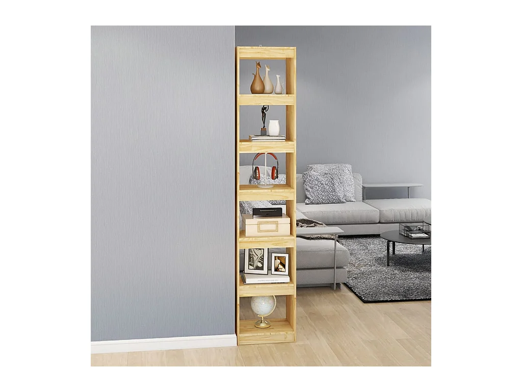 Bibliothèque/Séparateur de pièce 40x30x199 cm pin massif