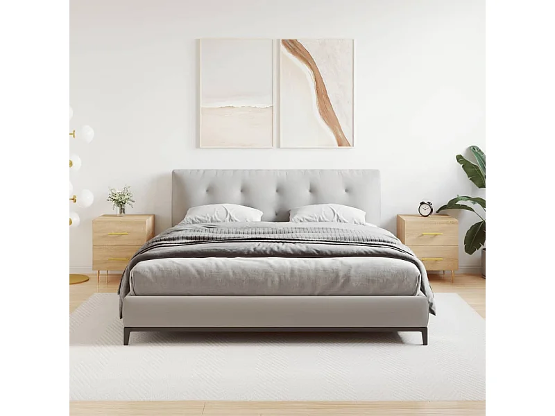 Comodini 2 pezzi rovere sonoma 40x35x47,5 cm