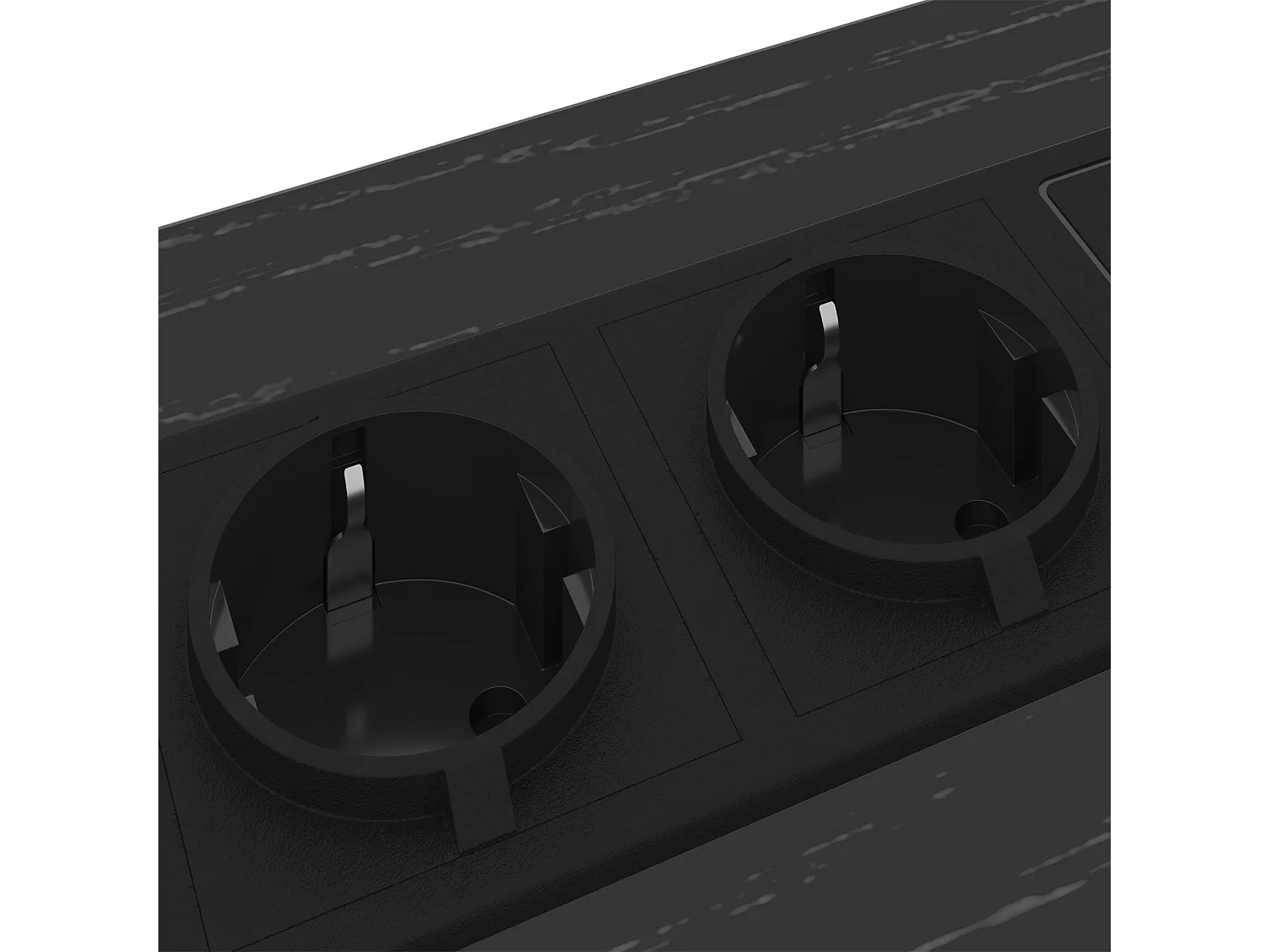 Table de nuit avec station de chargement Chêne noir