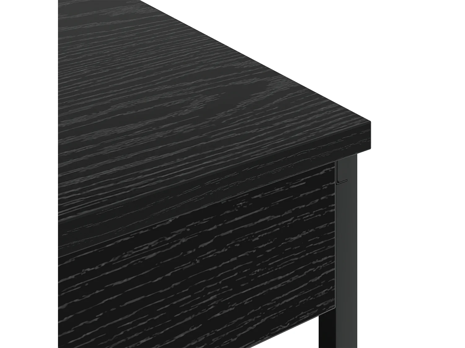 Table de nuit avec station de chargement Chêne noir