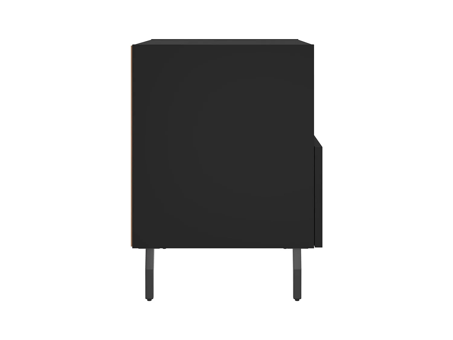 Nachttische 2 Stück schwarz 40x35x47,5 cm Holzwerkstoff