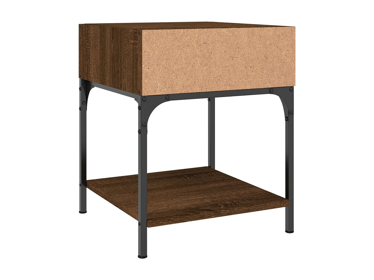 Comodini 2 pezzi rovere marrone 40x41x50 cm legno ingegnerizzato