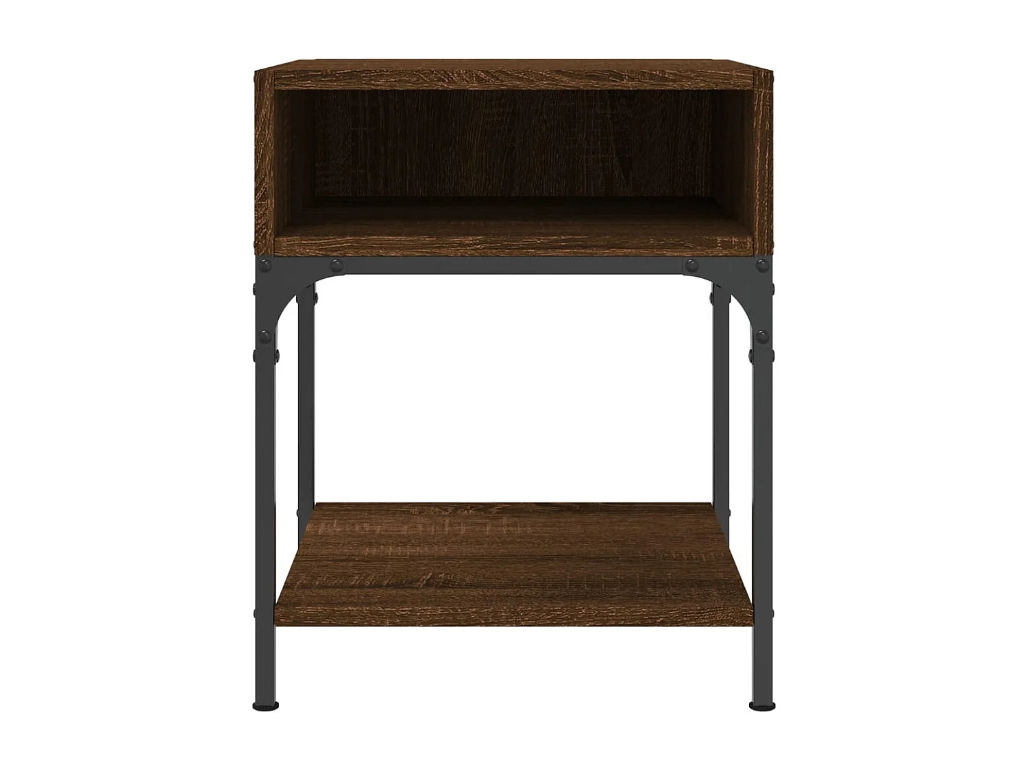 Nachtkastjes 2 stuks eikenbruin 40x41x50 cm bewerkt hout