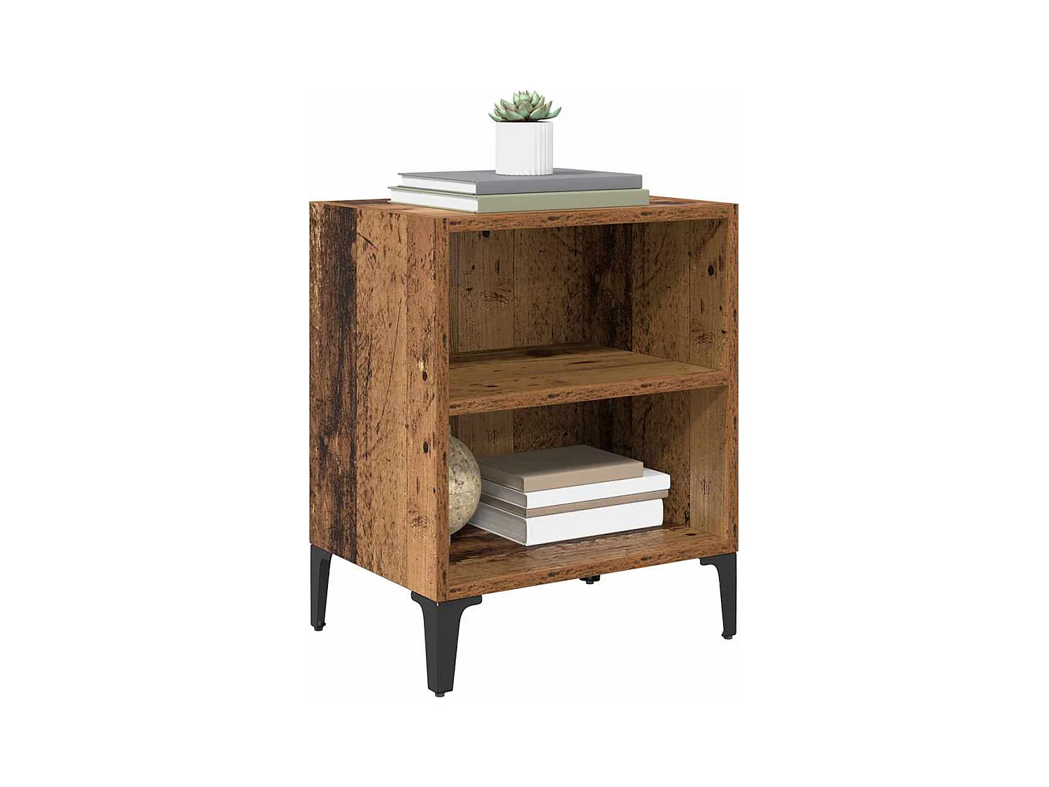 cabinet de chevet Bois Vieilli 40x30x50 cm Bois d'ingénierie