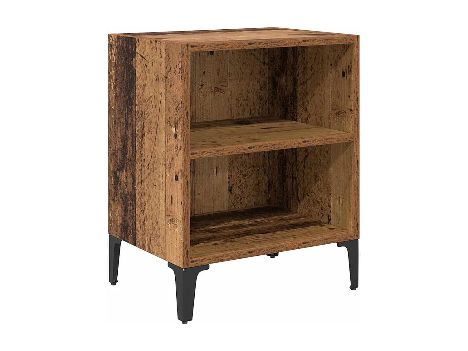 Nachtkastje Verouderd Hout 40x30x50 cm Technisch hout