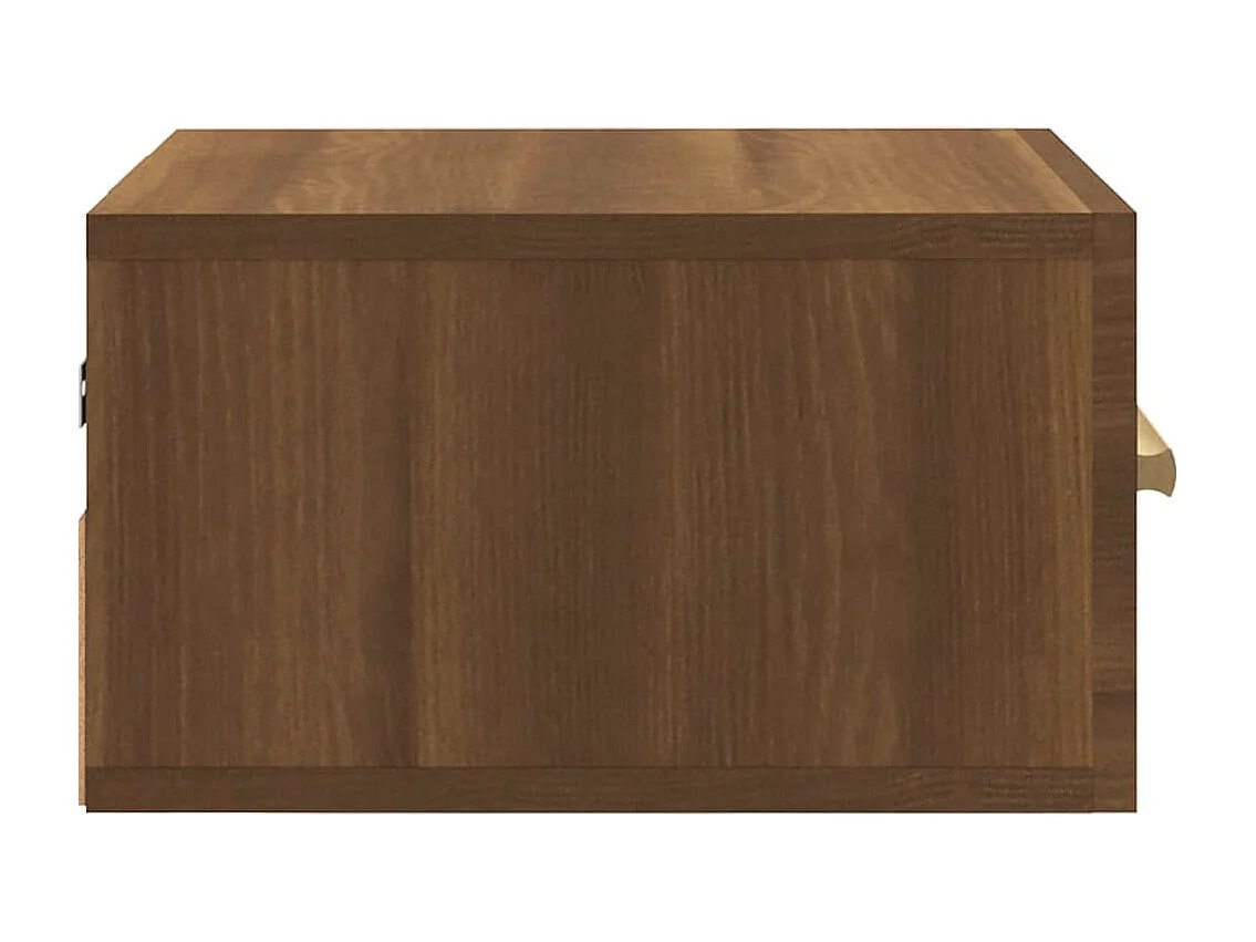 Comodini da parete 2 pezzi rovere marrone 35x35x20 cm