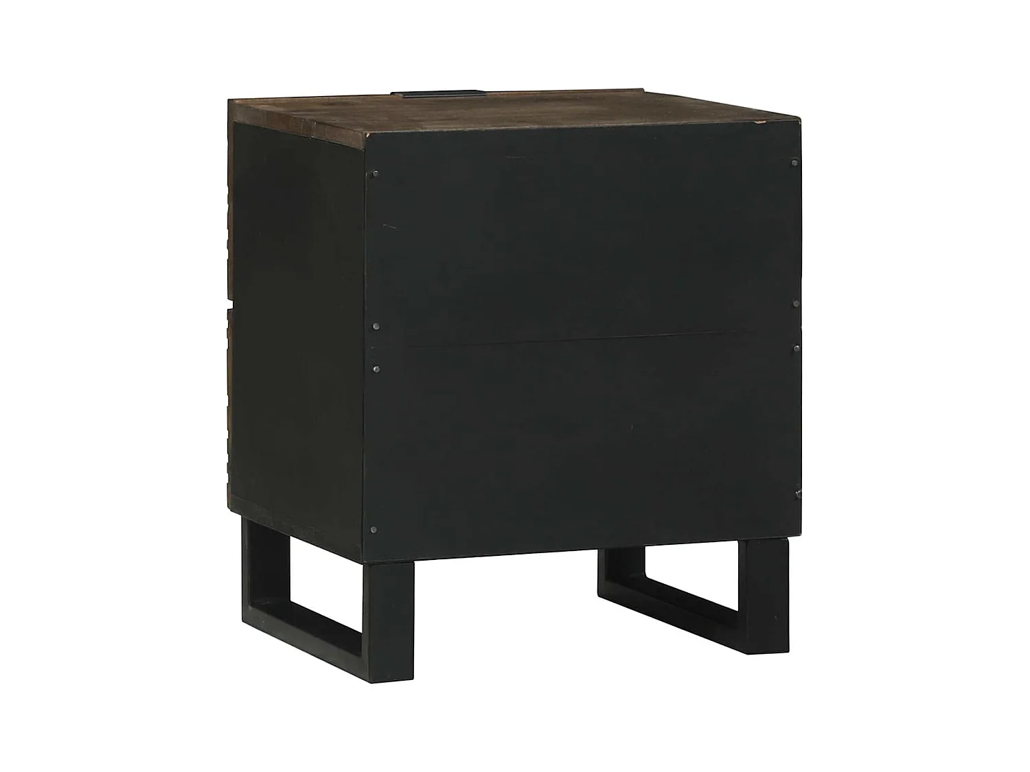 Table de chevet avec tiroir Noyer 40 x 33.5 x 46 cm