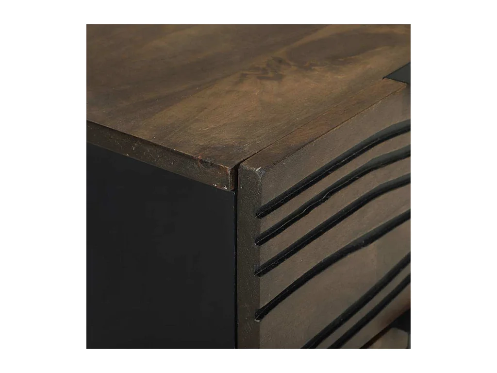 Table de chevet avec tiroir Noyer 40 x 33.5 x 46 cm