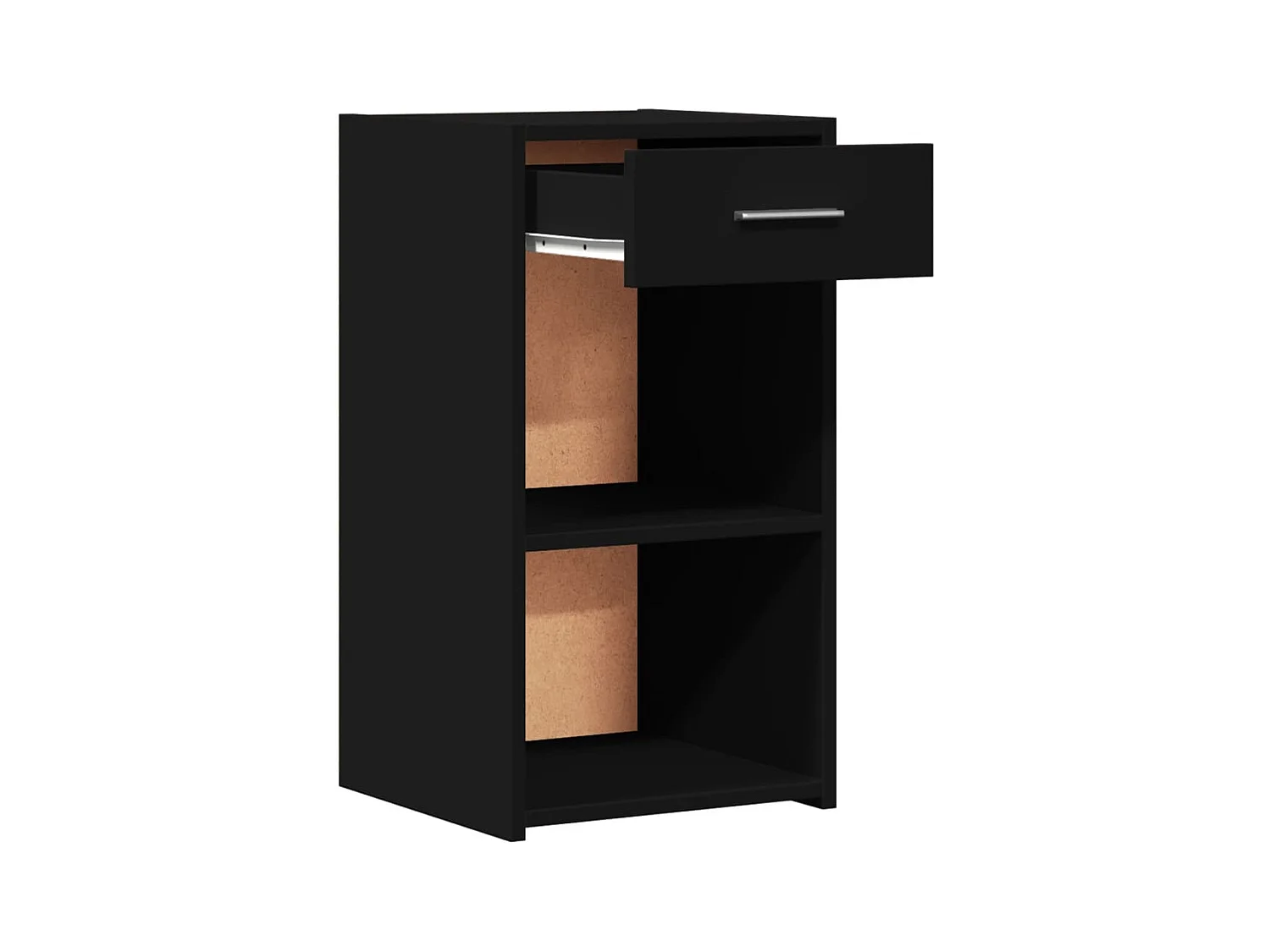 Tables de chevet 2 pcs noir 35x34x65 cm bois d’ingénierie