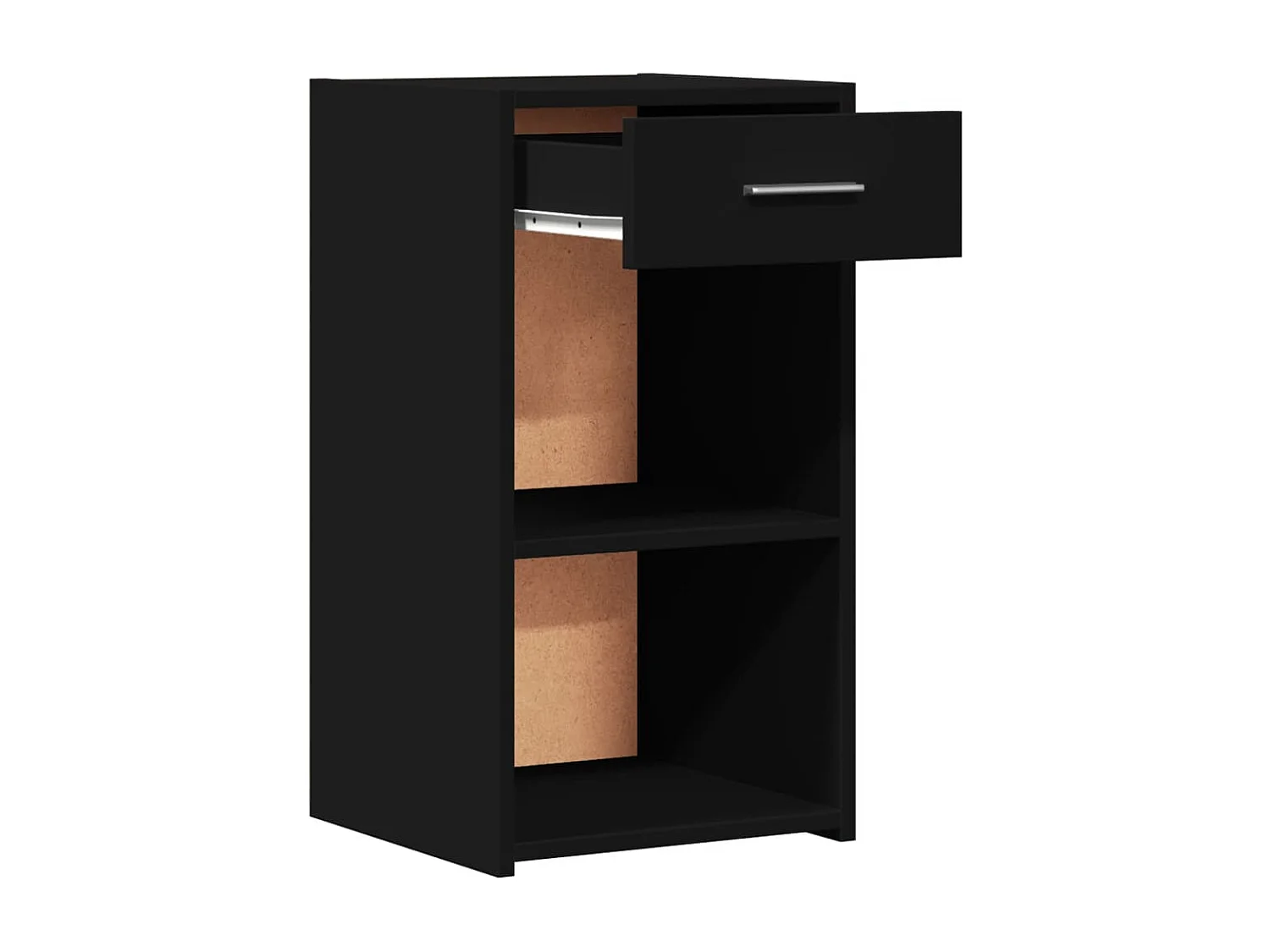 Tables de chevet 2 pcs noir 35x34x65 cm bois d’ingénierie