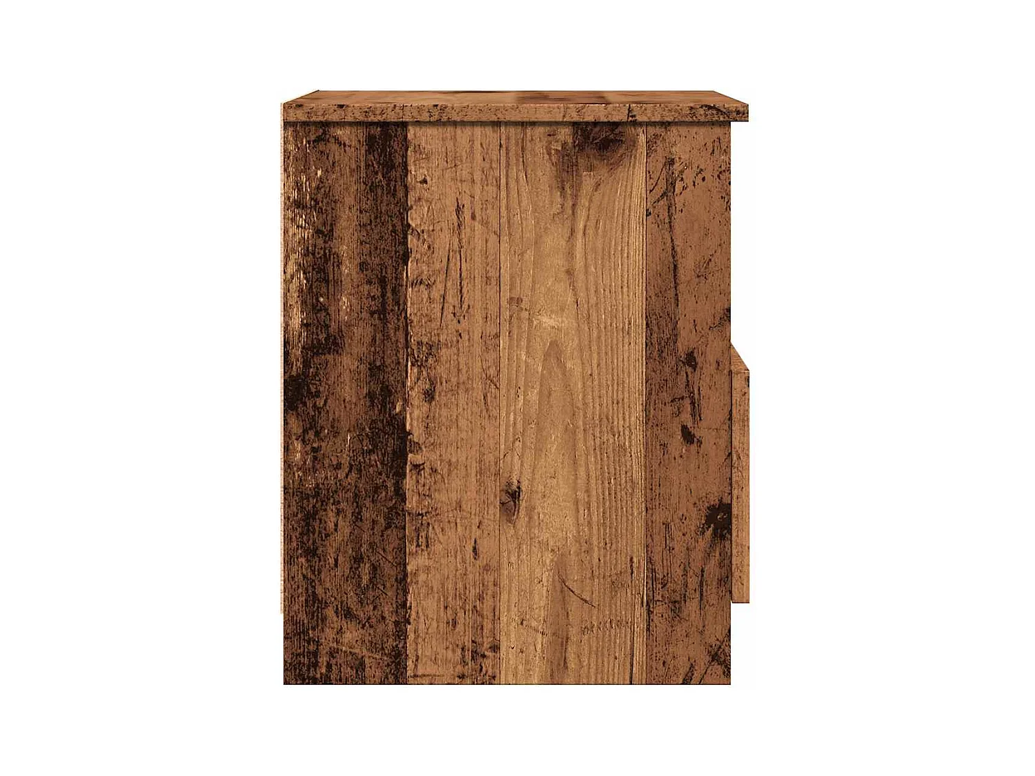 Nachtkastje 2 stuks oud hout 40x40x50 cm bewerkt hout