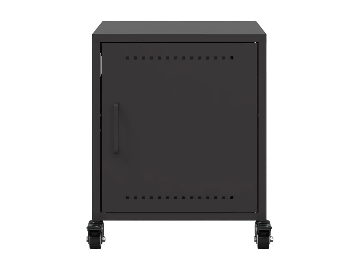 Tables de chevet 2 pcs noir 36x39x43,5 cm acier