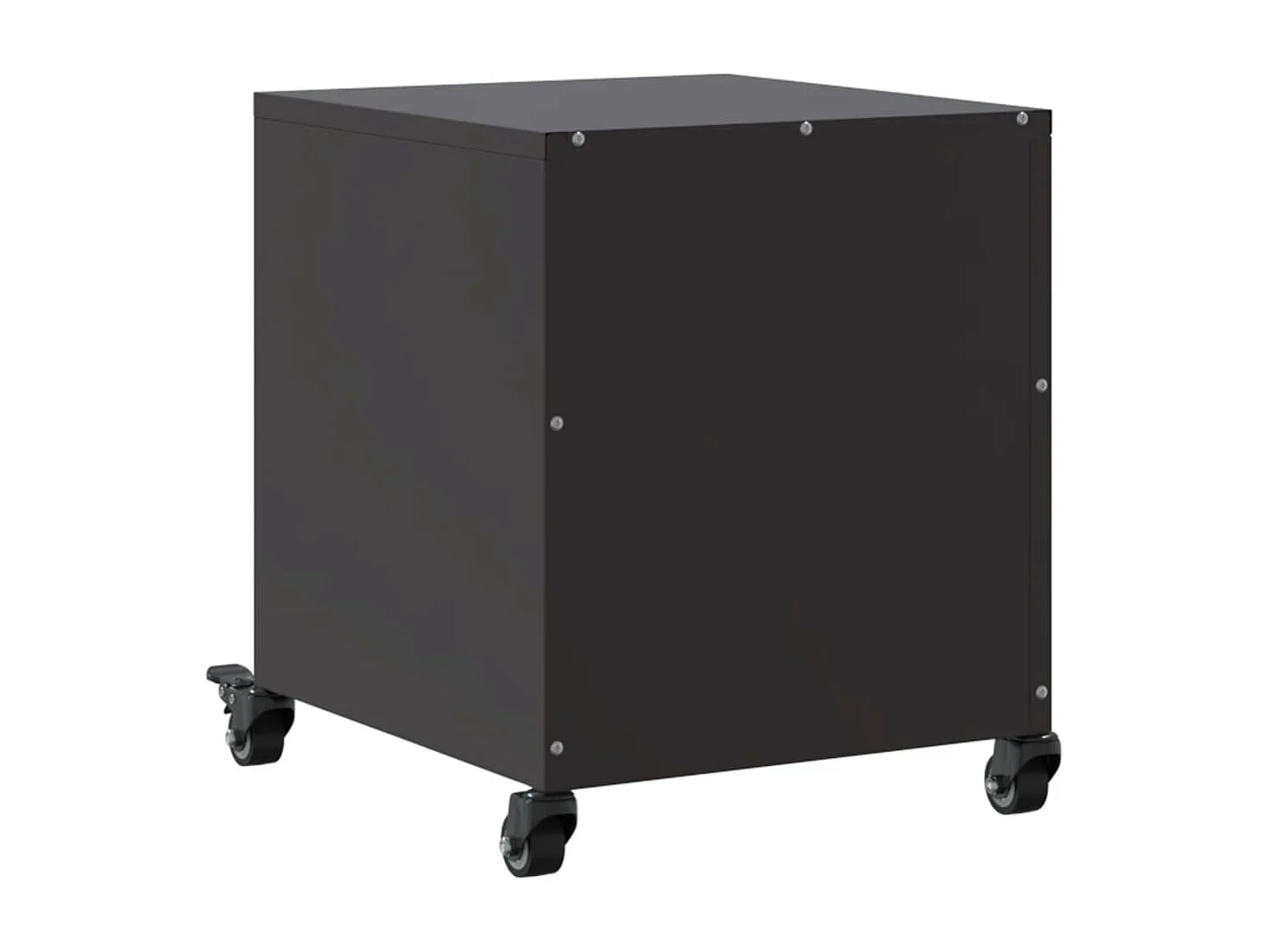 Nachtkastjes 2 stuks zwart 36x39x43,5 cm staal