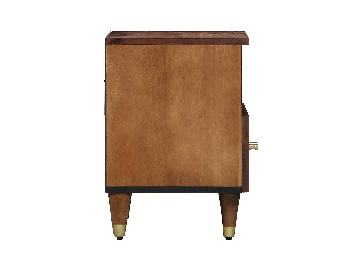 Table de chevet 40x33x46 cm en bois massif de mangue