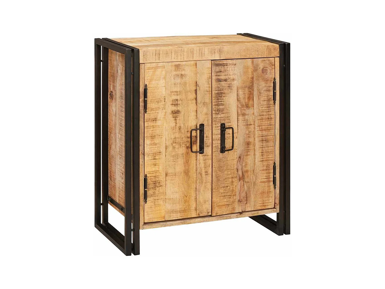 Cabinet de chevet Marron Bois de mangue brut massif