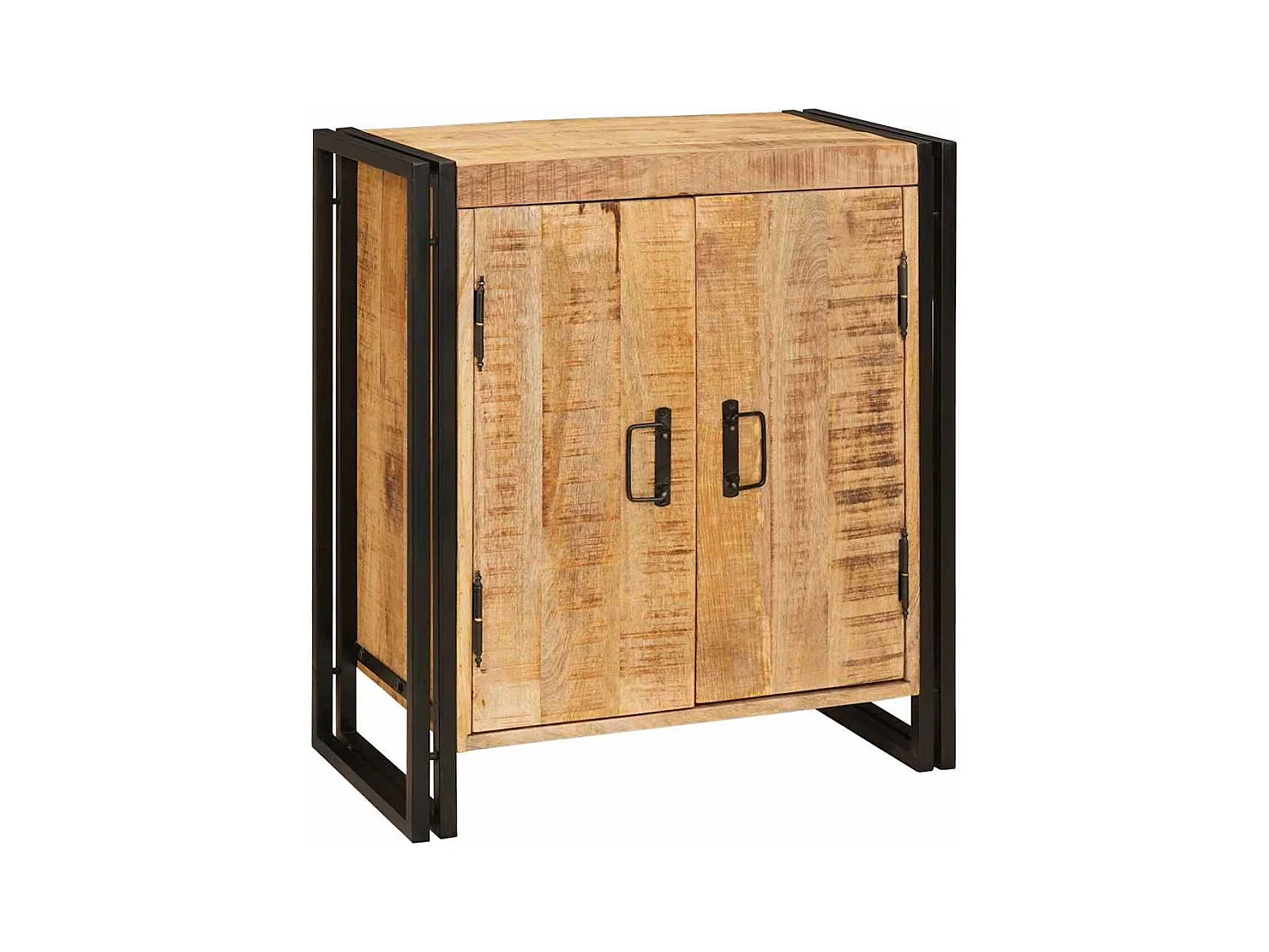 Cabinet de chevet Marron Bois de mangue brut massif