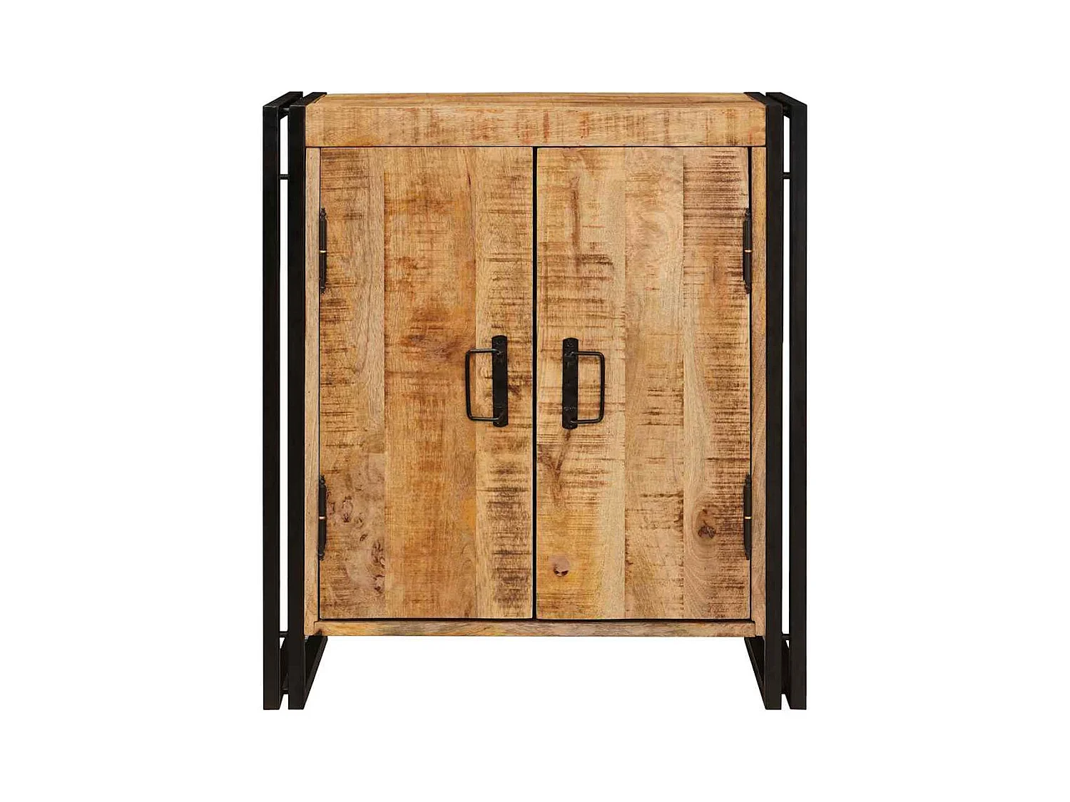 Cabinet de chevet Marron Bois de mangue brut massif