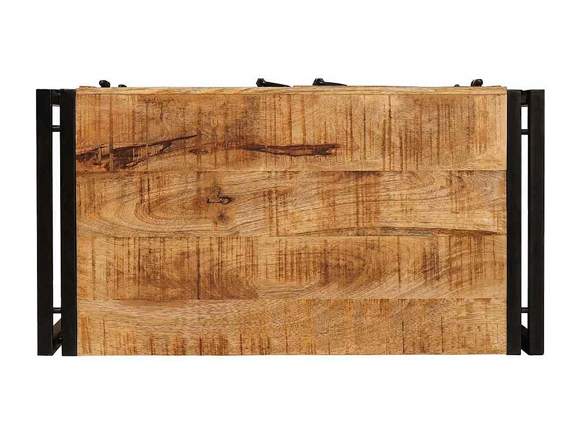 Cabinet de chevet Marron Bois de mangue brut massif