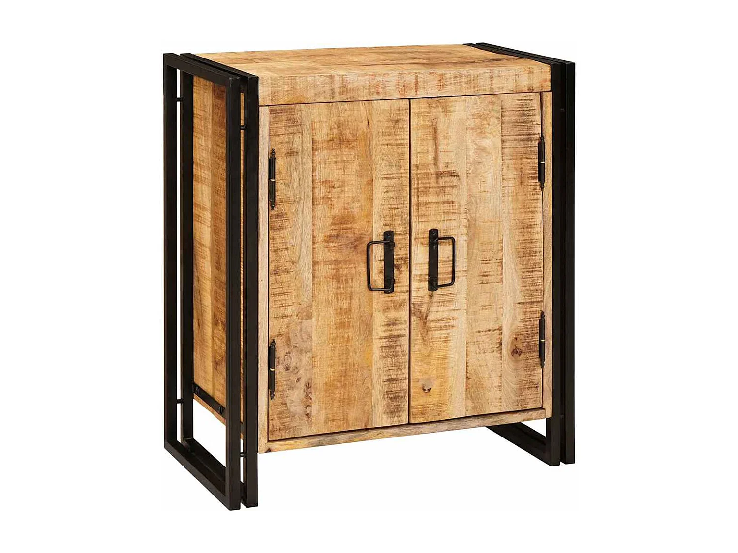 Cabinet de chevet Marron Bois de mangue brut massif