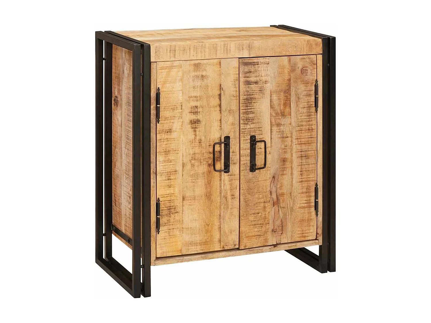 Cabinet de chevet Marron Bois de mangue brut massif