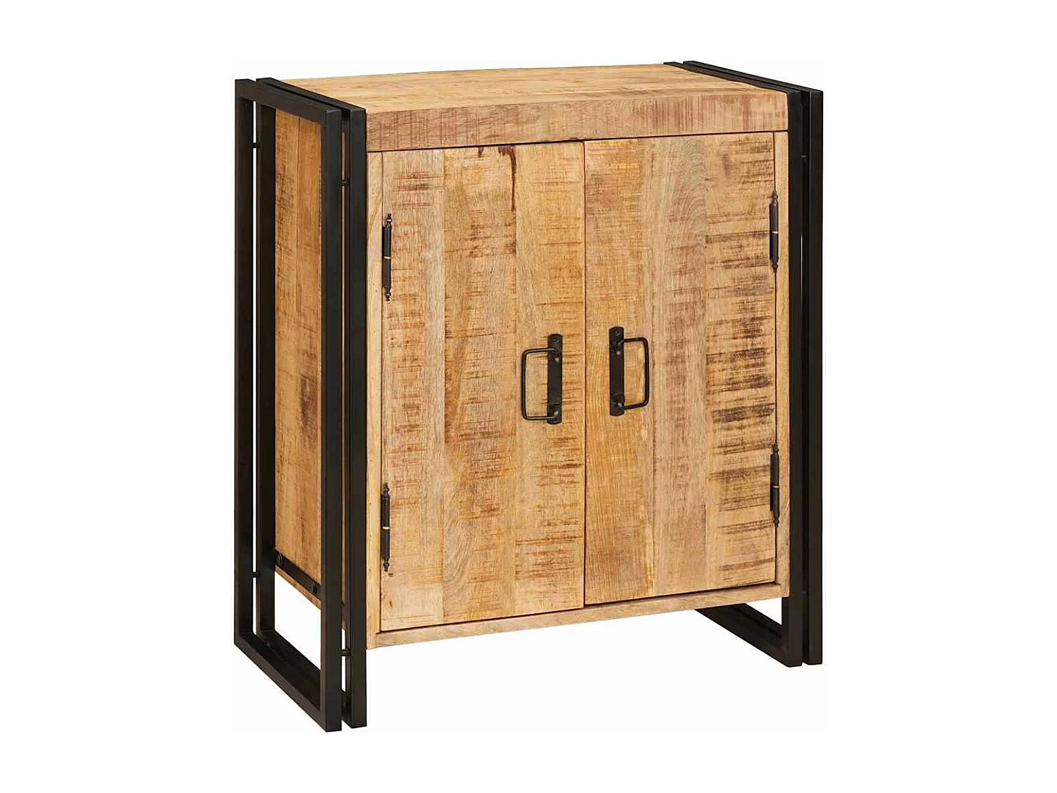 Cabinet de chevet Marron Bois de mangue brut massif