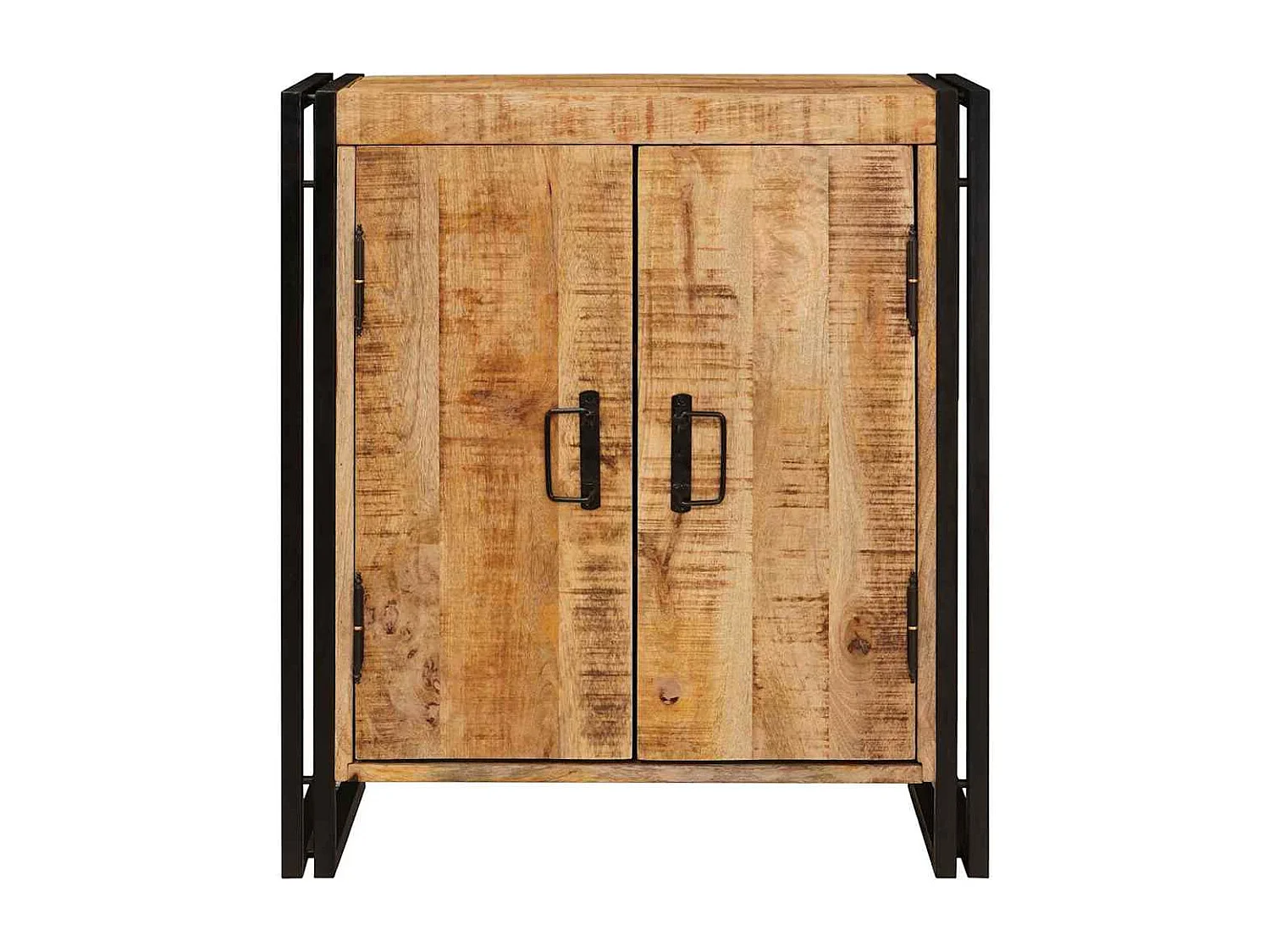 Cabinet de chevet Marron Bois de mangue brut massif