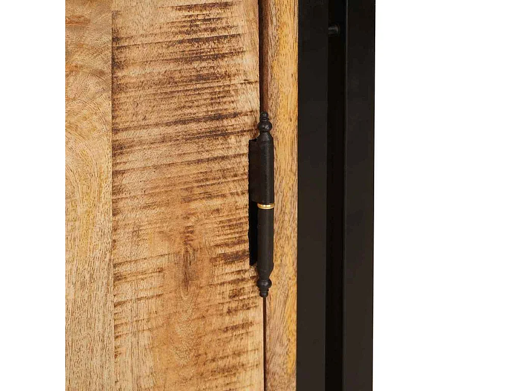 Cabinet de chevet Marron Bois de mangue brut massif