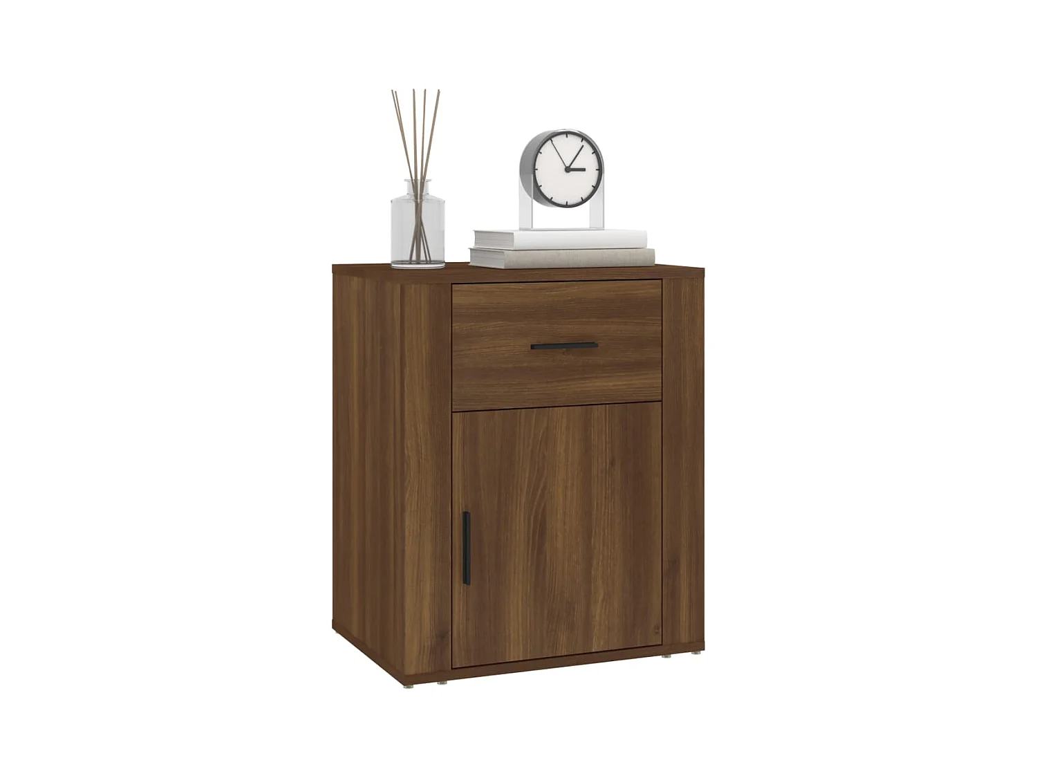 Comodino Rovere marrone 50x36x60 cm Legno ingegnerizzato