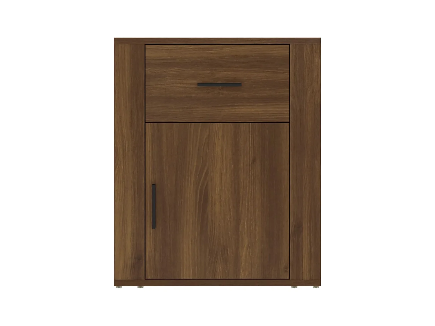 Comodino Rovere marrone 50x36x60 cm Legno ingegnerizzato