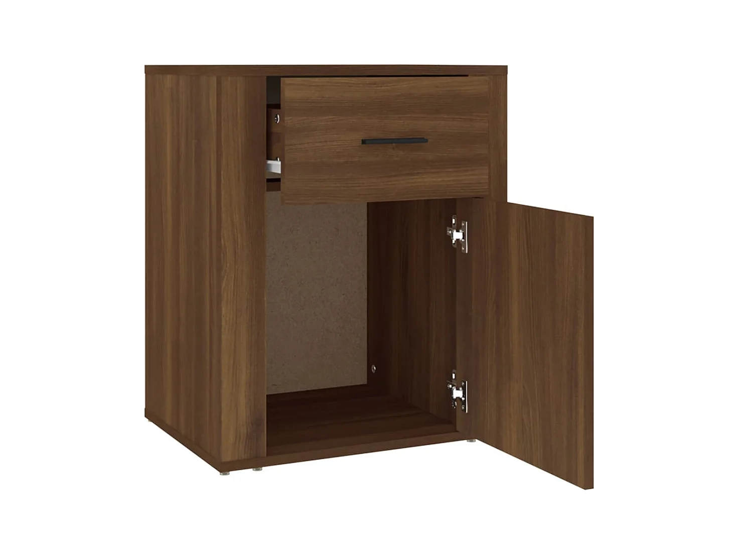 Comodino Rovere marrone 50x36x60 cm Legno ingegnerizzato