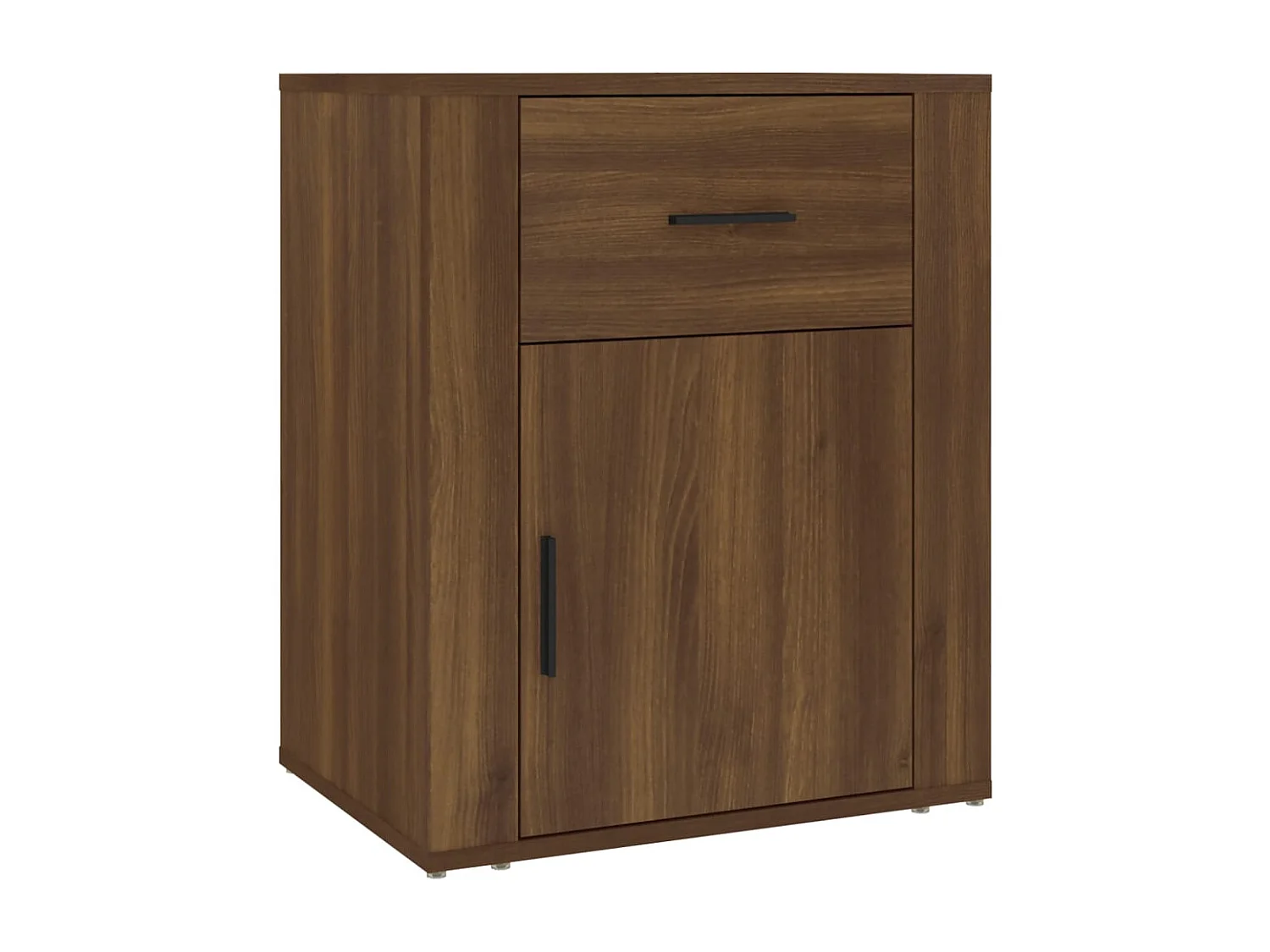 Comodino Rovere marrone 50x36x60 cm Legno ingegnerizzato