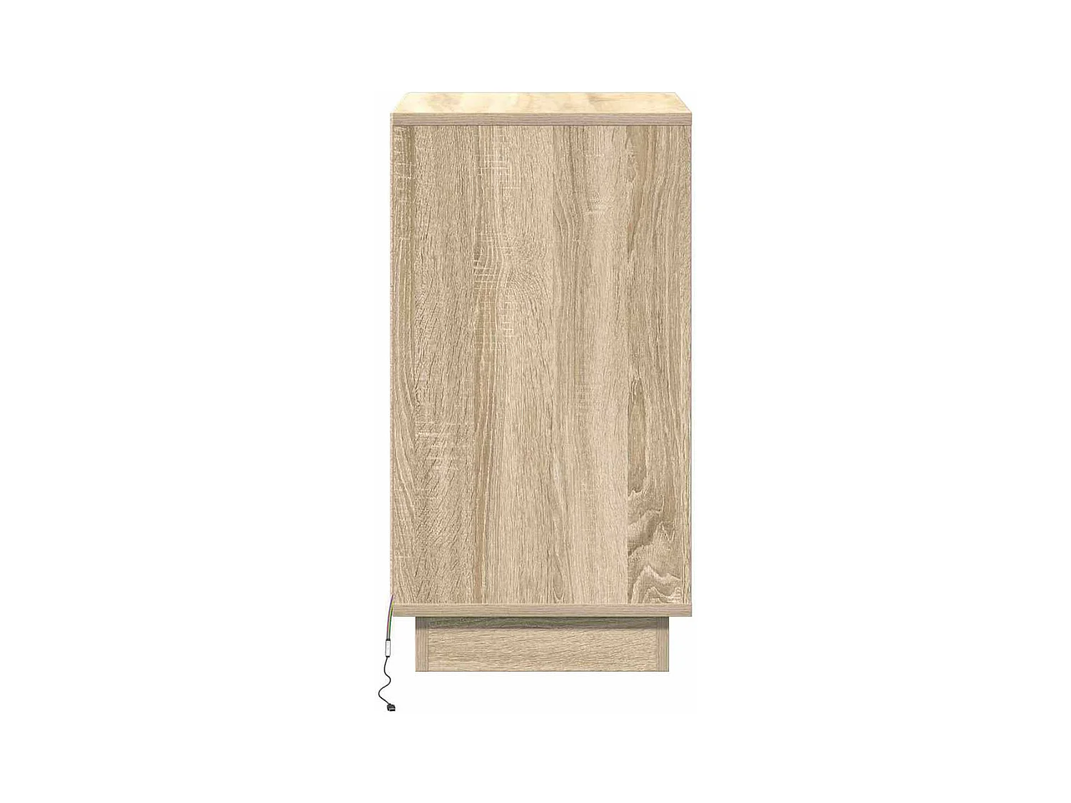 Cabinet de chevet avec LED Chêne sonoma 39x34,5x65 cm Bois d'ingénierie