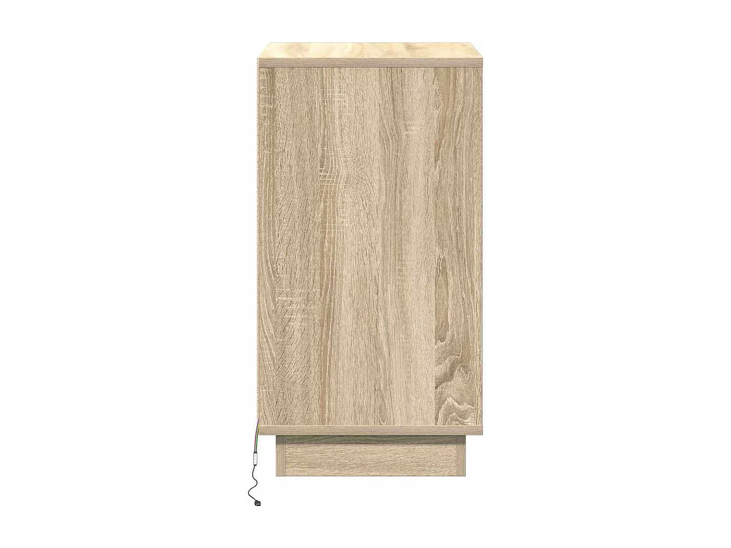 Cabinet de chevet avec LED Chêne sonoma 39x34,5x65 cm Bois d'ingénierie