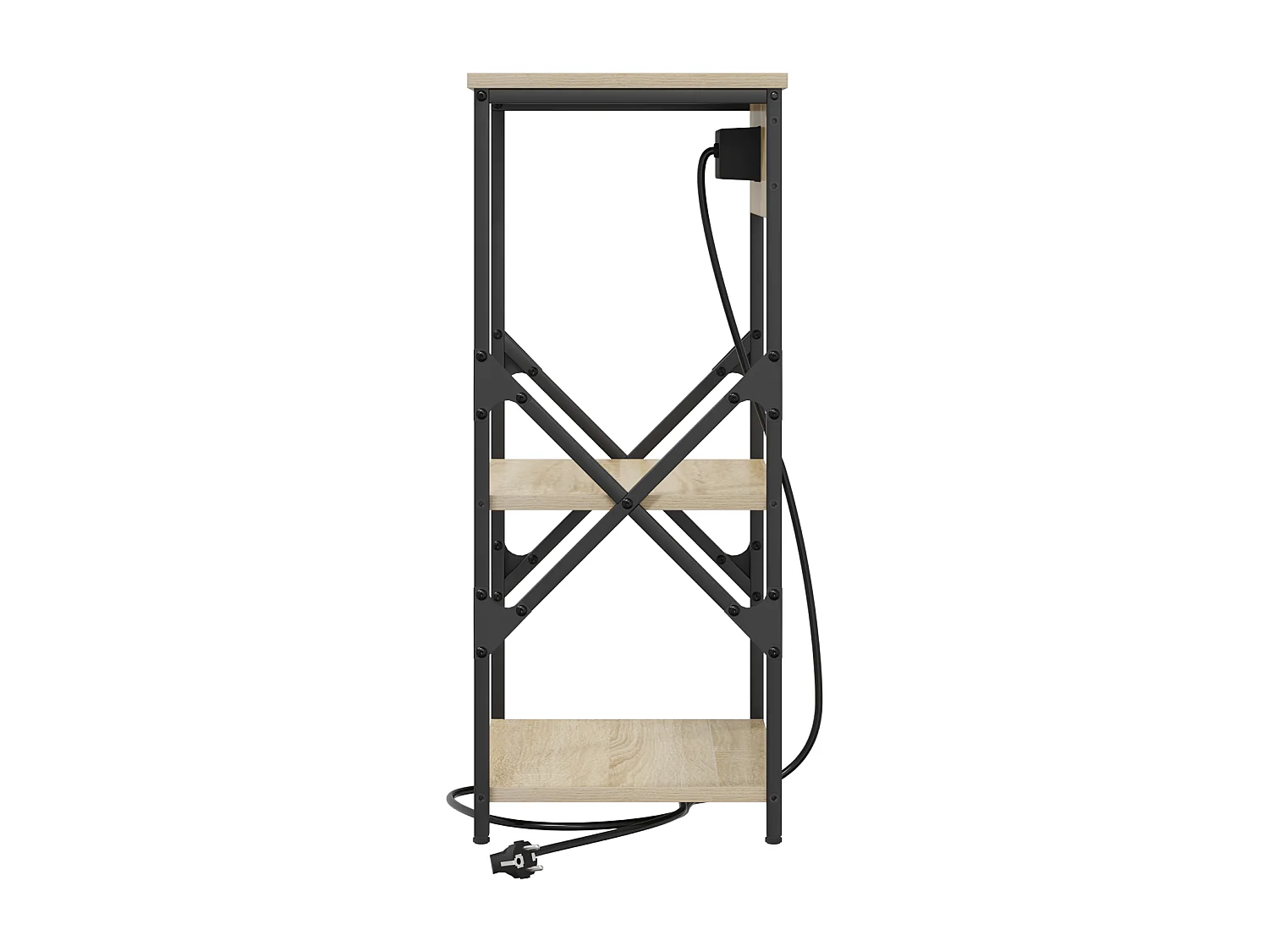 Cabinet de chevet avec étagère avec stockage Chêne sonoma 41 x 31 x 76 cm