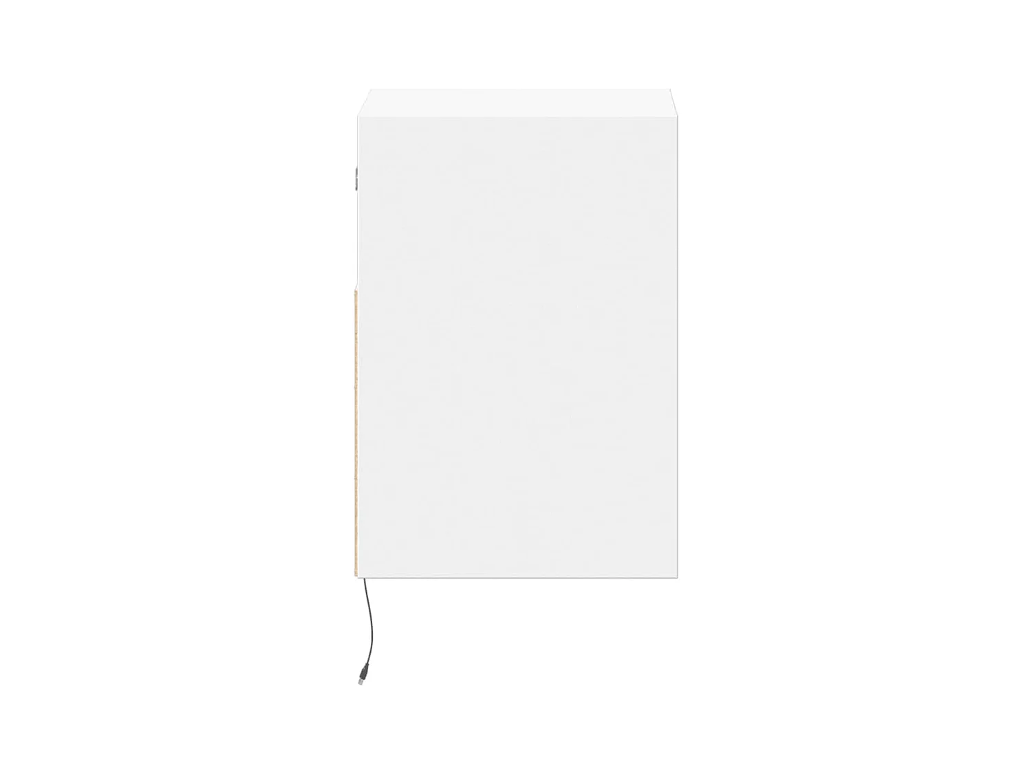 Wandnachtkastjes met LED-verlichting 2 stuks wit