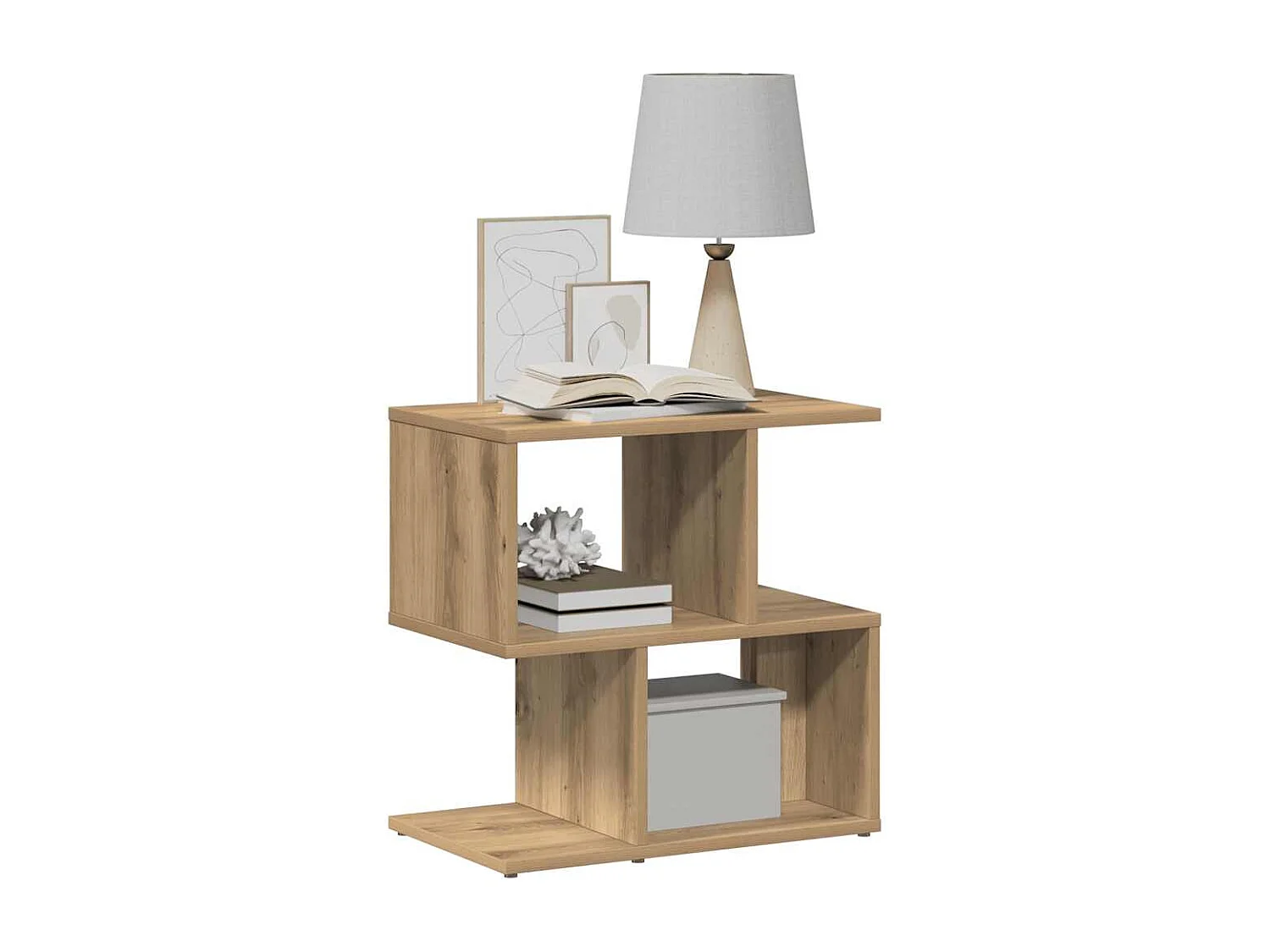 Tables de chevet 2 pcs chêne artisanal bois d'ingénierie