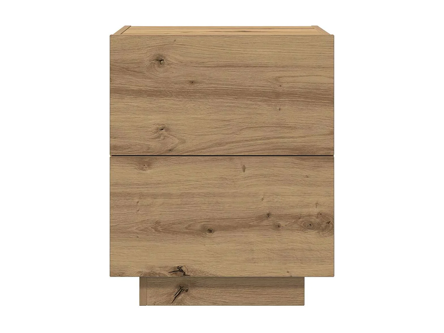 Nachtkastje met LED-verlichting Artisan eiken 45x40x55 cm